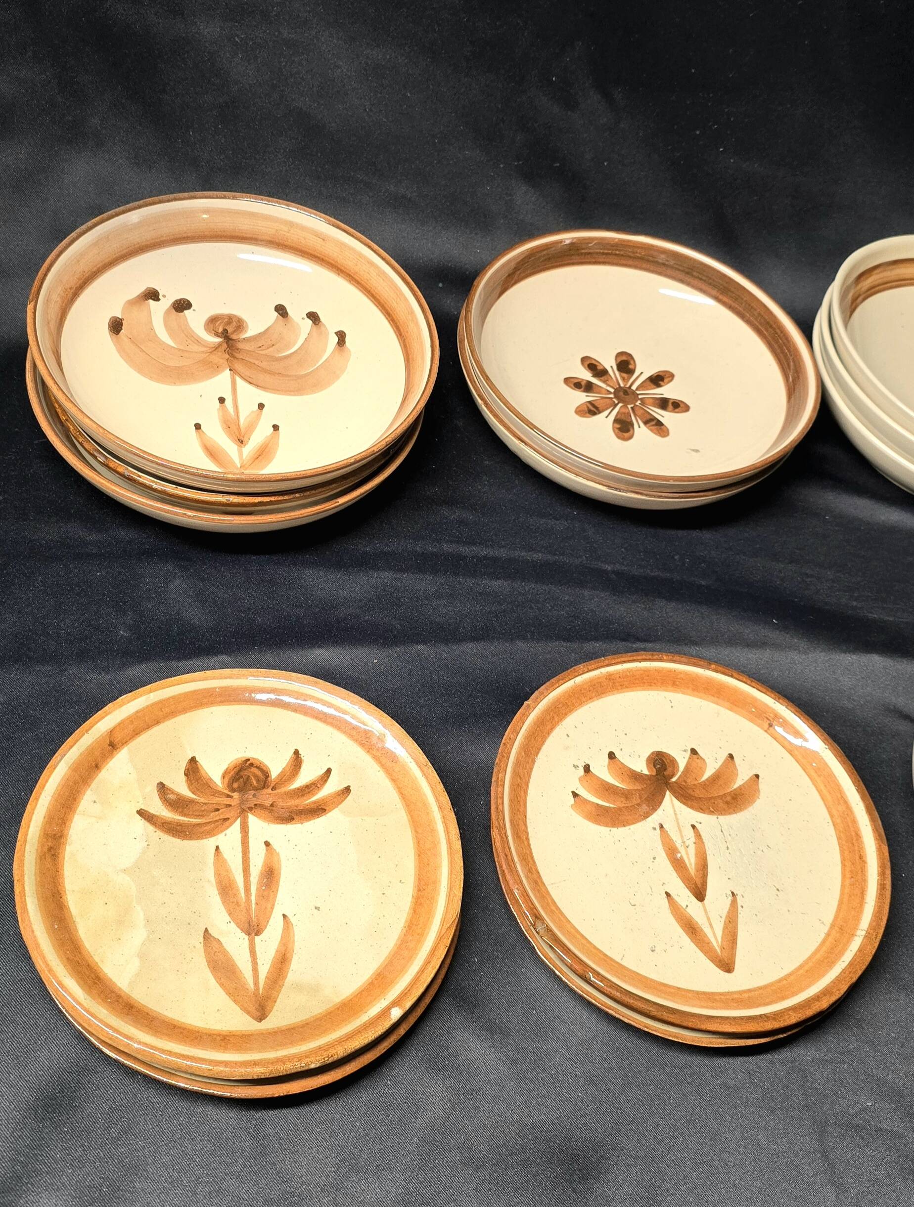 ROBERT PICAULT (1919-2000), a set of vintage glazed ceramic dishes