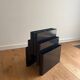 Black magazine rack Kartell 4676 / 4675 (Giotto Stoppino)