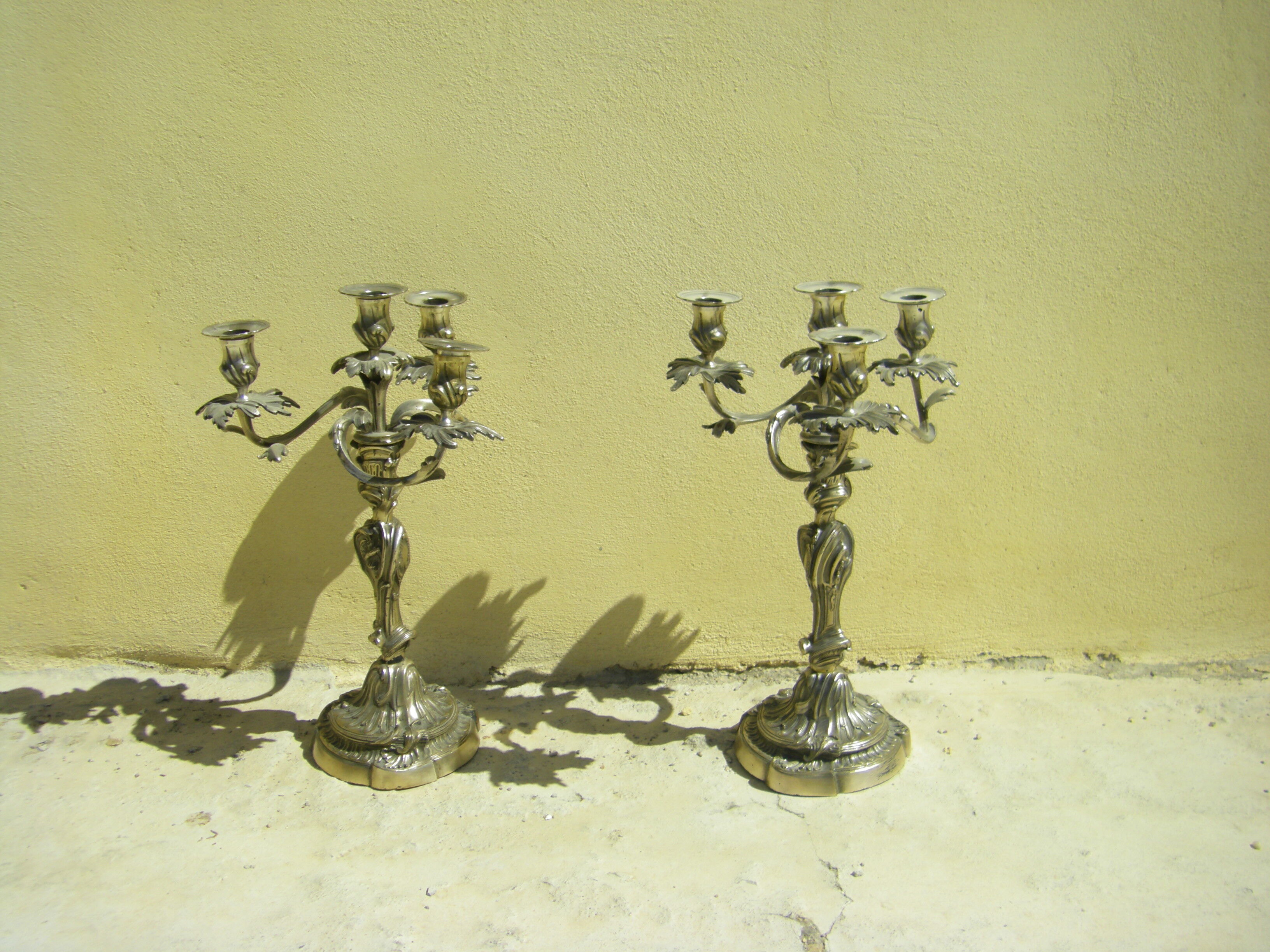 Pair of antique candlesticks