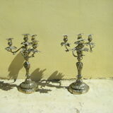 Paire de chandeliers ancien
