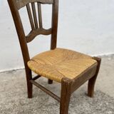 Chaise paillée enfant