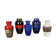 Set of Five Vintage Pottery Fat Lava Vases Made by Scheurich, Germany, 1970s