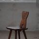 Mid-century Swedish ensemble, set of 4 "Sports Cabin" chairs handmade in pine, 1940s.