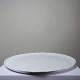 Large vintage/antique white Limoges fine porcelain pie dish