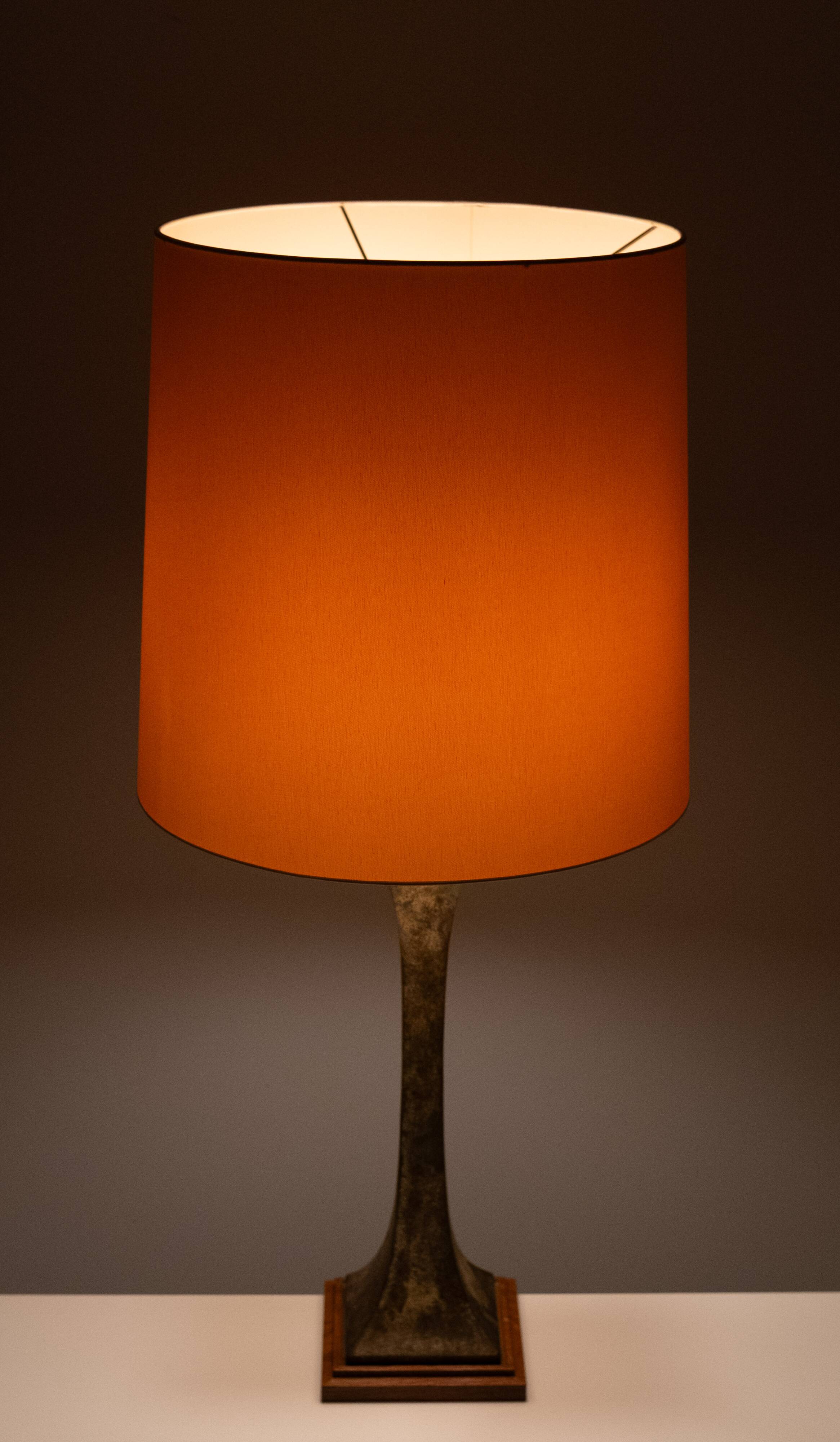 Stunning Stewart Ross James, Hansen Verdigris Bronze Table Lamp, circa 1960