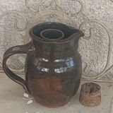 Refreshing carafe in glazed ceramic and vintage cork stopper