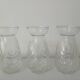 Lot de 3 vases à bulbes de jacinthe
