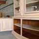 Large antique sideboard in solid cherry wood – Fully sandblasted