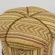 Art Deco Stool Friedrich Otto Schmidt, Pouf, Original Condition, Vienna, 1920s