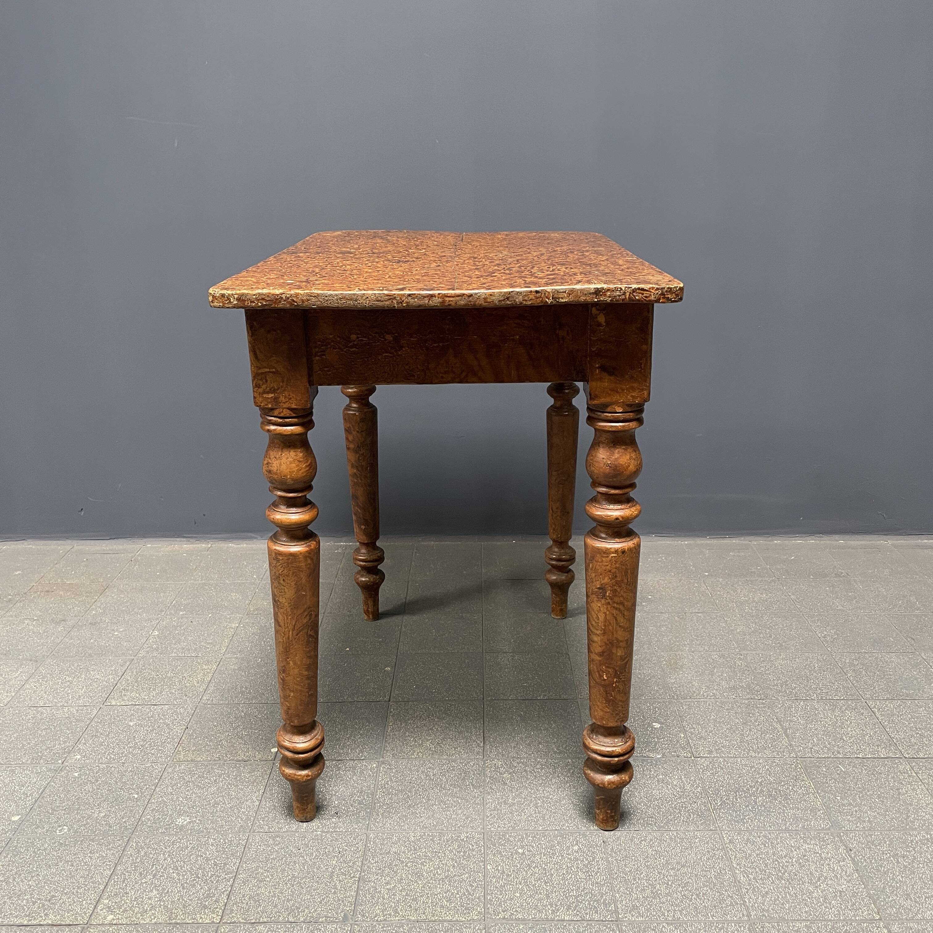 Painted old brocante small table