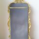 Miroir rocaille métal doré du XIXè 33x73cm