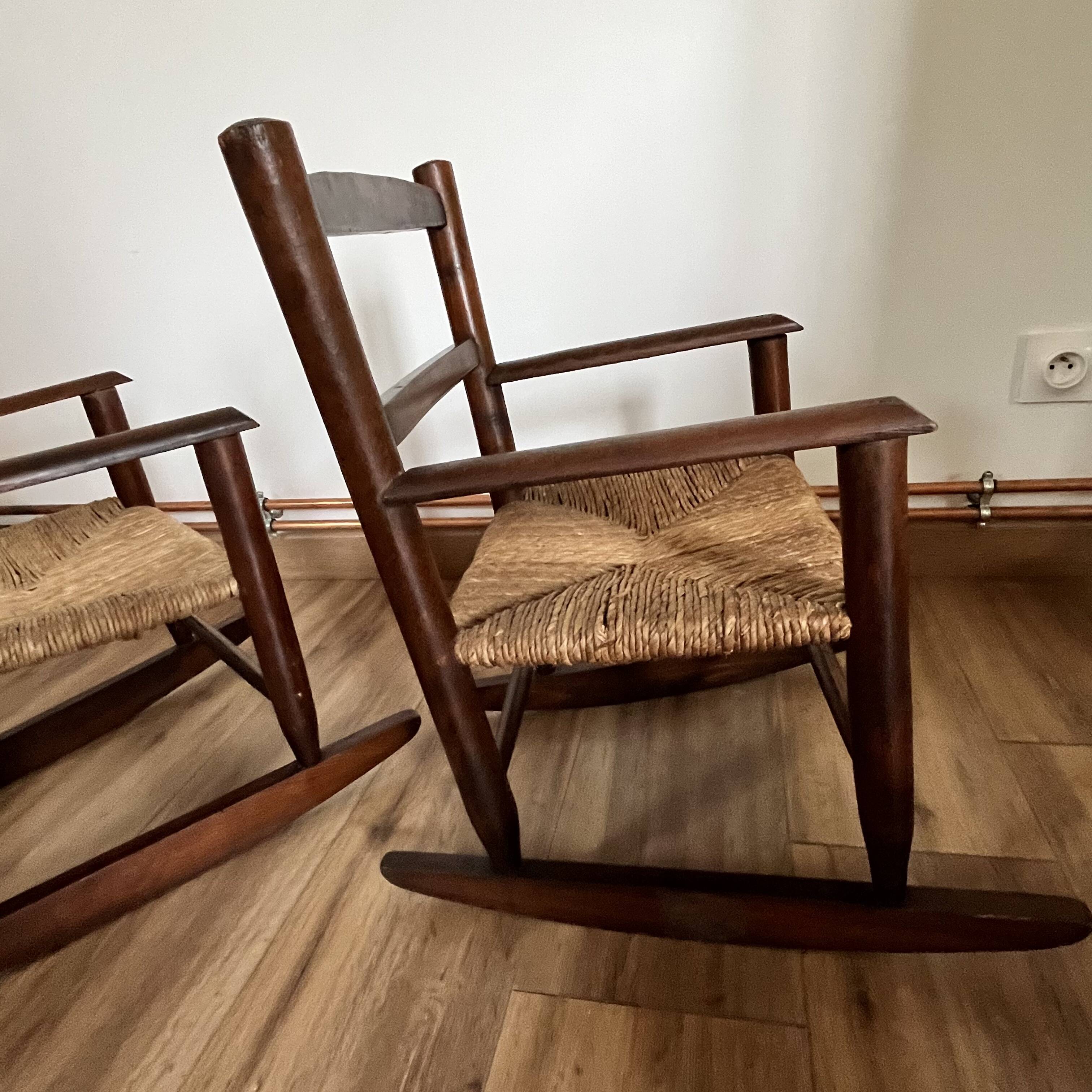 Pair of children's rocking chairs
