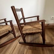 Paire de fauteuils à bascule enfant