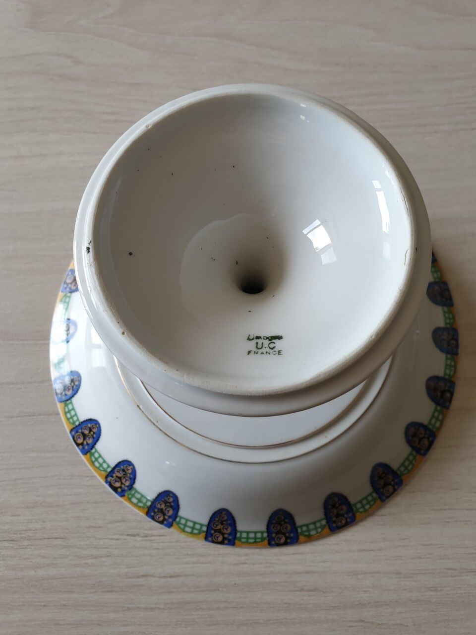 Antique porcelain compotier