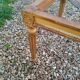 Louis XVI style coffee table in old gilded wood with marble top