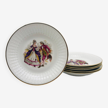 Lot de 6 assiettes creuses en porcelaine « Chauvigny FD »