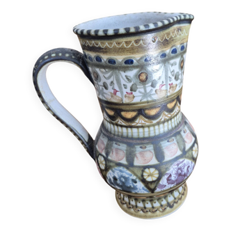 Quimper vase, pitcher marked HEC PI24