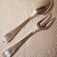 Silver metal service cutlery