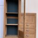 Armoire parisienne vitrée asymétrique Art déco 1930