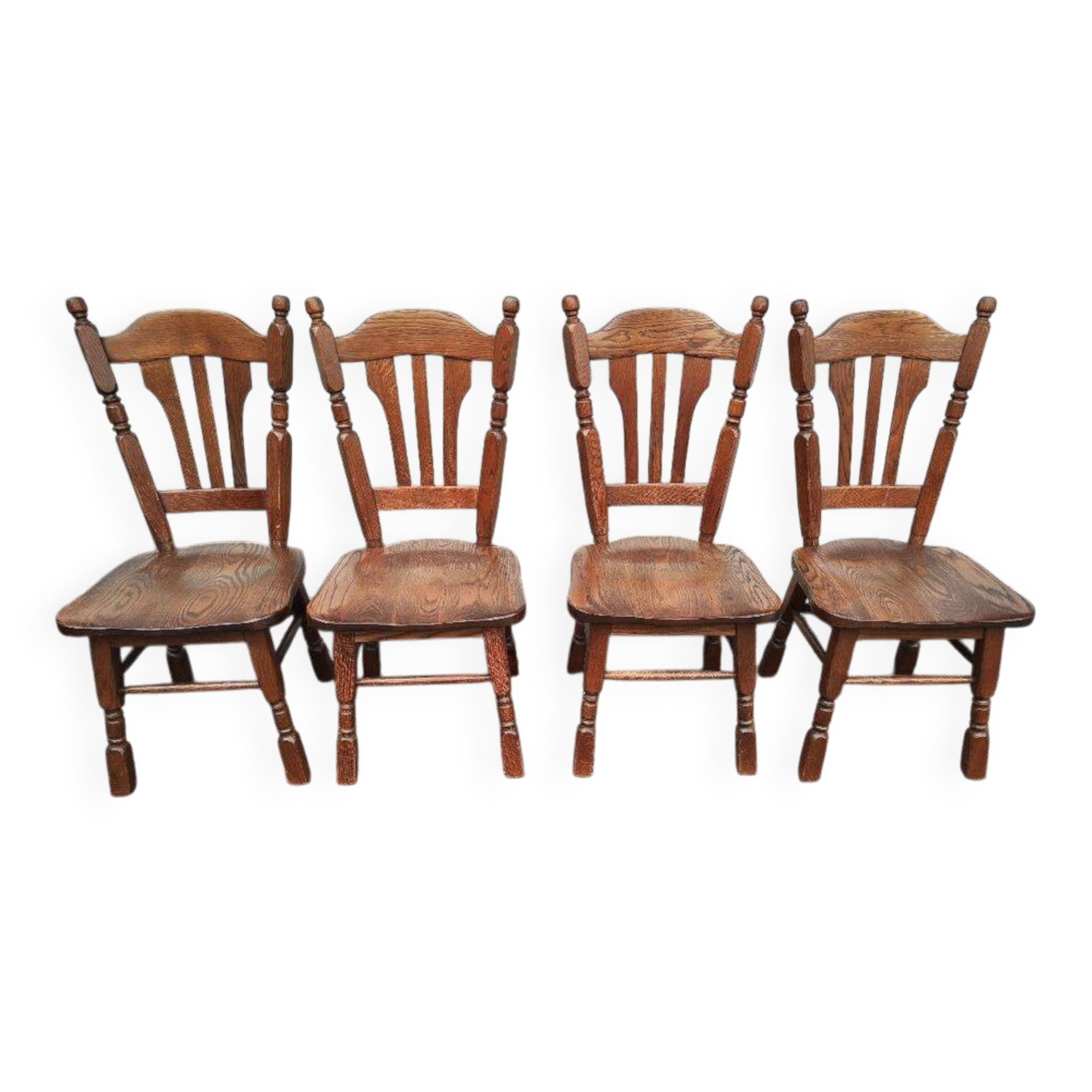 Set of 4 solid wood chairs