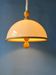 Steinhauer white plexiglass pendant light with wooden elements