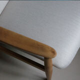 Fauteuil vintage du milieu du siècle conçu par Edmund Homa, Restauré