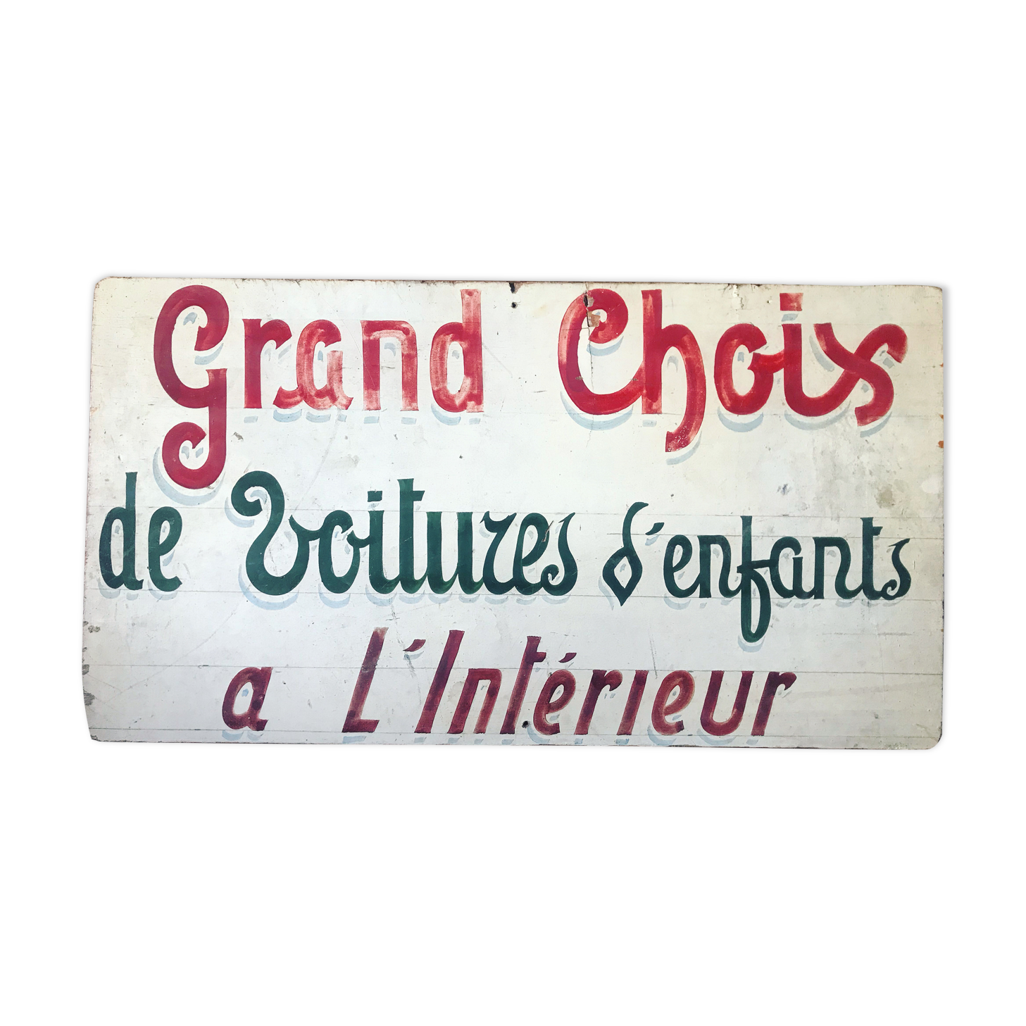  Pancarte  de magasin  voitures d enfants enseignes vintage 