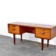 Vintage Midcentury Afromosia Desk From A. Younger Of Great Britain. Deliver