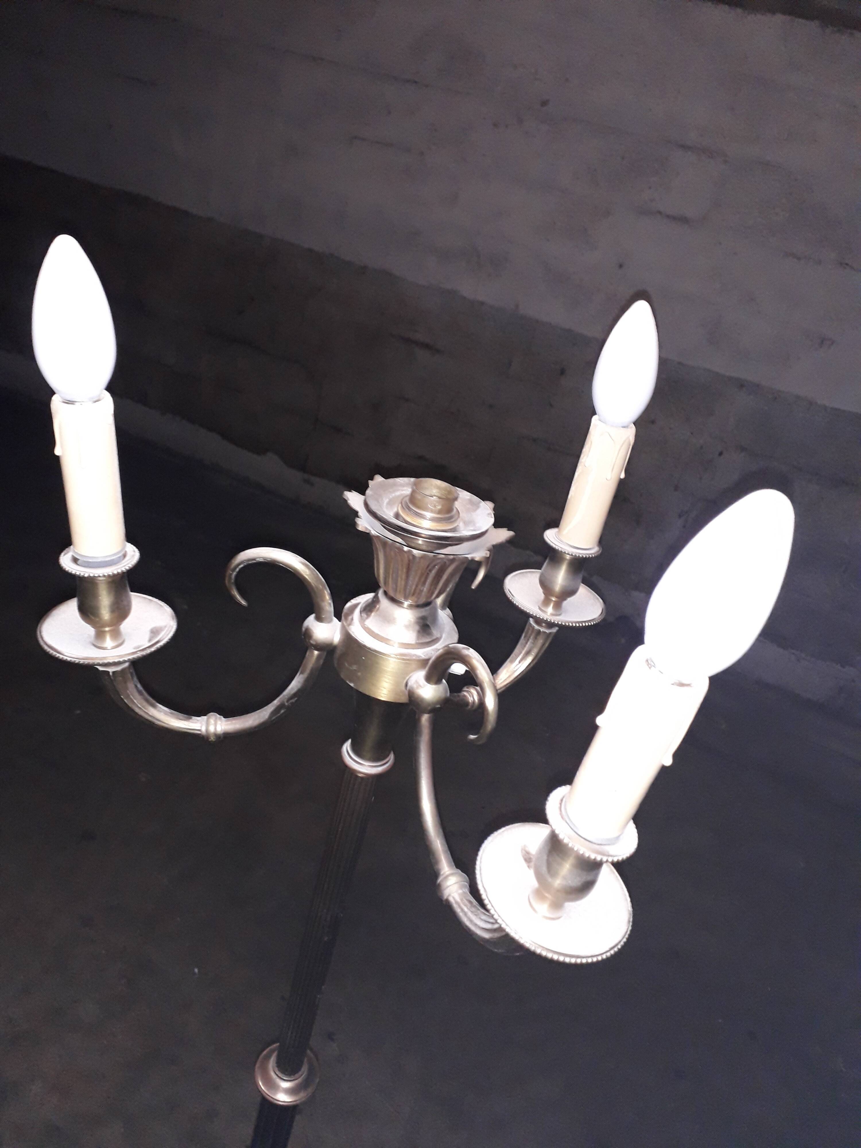 Floor lamp bronze gilded Louis XVI style