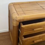 Bamboo chest of drawers