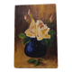 Petit tableau ancien "roses" non signé