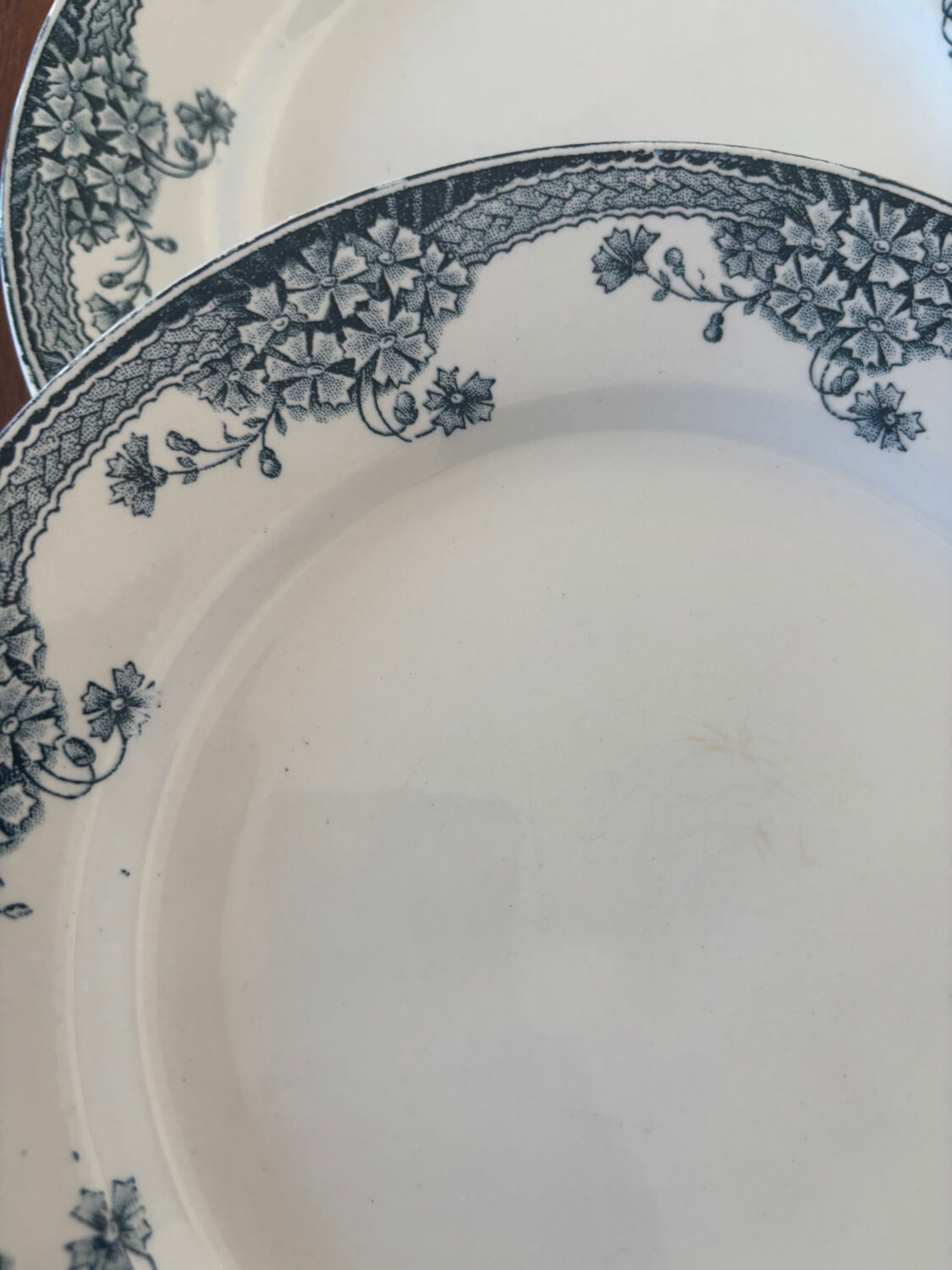 Set of 6 Saint-Amand Ironstone Plates Model Suzanne | Vaisse