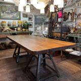 Large table with industrial legs