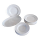 White ceramic twisted dinnerware set