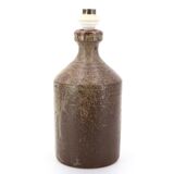 Cylindrical stoneware potter's lamp base, 1970s