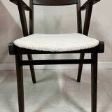 Bridge armchair in new French terry fabric
