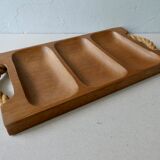 Teak and rope serving tray