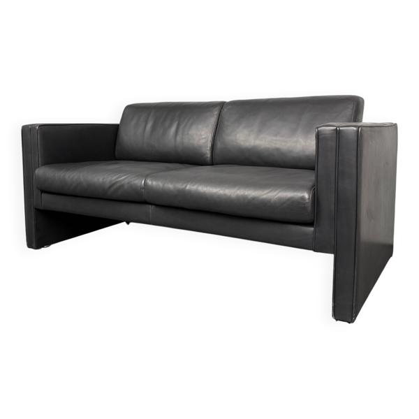 Canapé en cuir 2 places, Studio Line 190 par Jürgen Lange pour Walter Knoll, Allemagne, années 1970. — Beyit