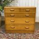 1950s English oak chest of drawers