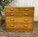 1950s English oak chest of drawers