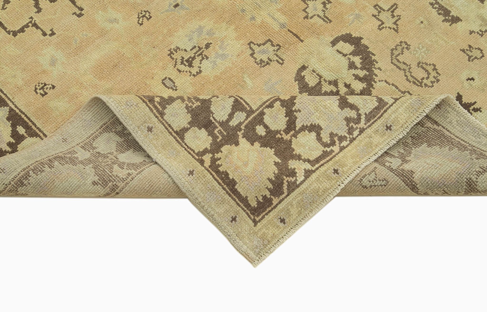 1970s Handwoven One-of-a-Kind Anatolian Beige Rug 140 cm x 328 cm