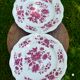 Set of two flat plates Sarreguemines Aubusson