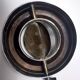 Chrome-Plated and Varnished Metal Ashtray Stand by Stilnovo, Italy