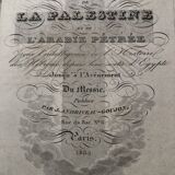 Large atlas map 1834 palestine & arabia petree by andriveau-goujon, history of the hebrews, plan