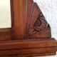Miroir Art Déco bois sculpté 86 X 53