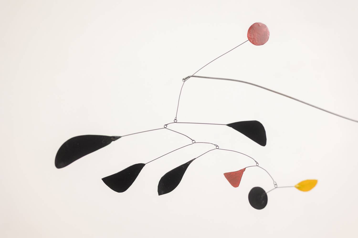Olivier Vonet Sculpture in black, red, and yellow lacquered metal. Contemporary.