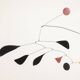 Olivier Vonet Sculpture in black, red, and yellow lacquered metal. Contemporary.