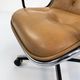 Office chair on camel leather wheels by Charles Pollock for Knoll, 1970