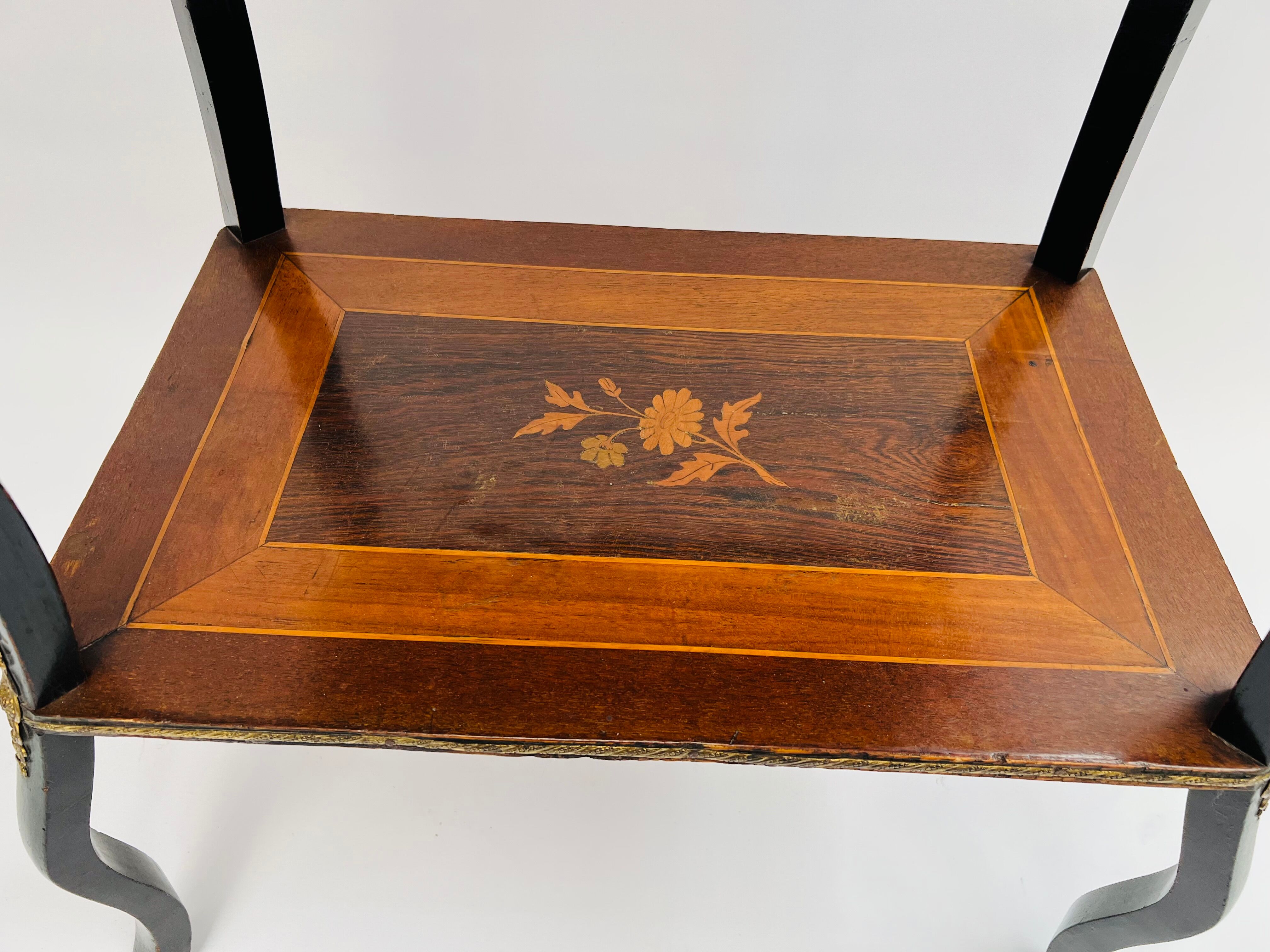 Side table with Napoleon III marquetry