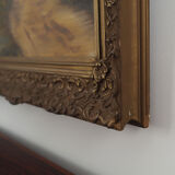 Peinture « The Road by the Pond », design scandinave, années 1970